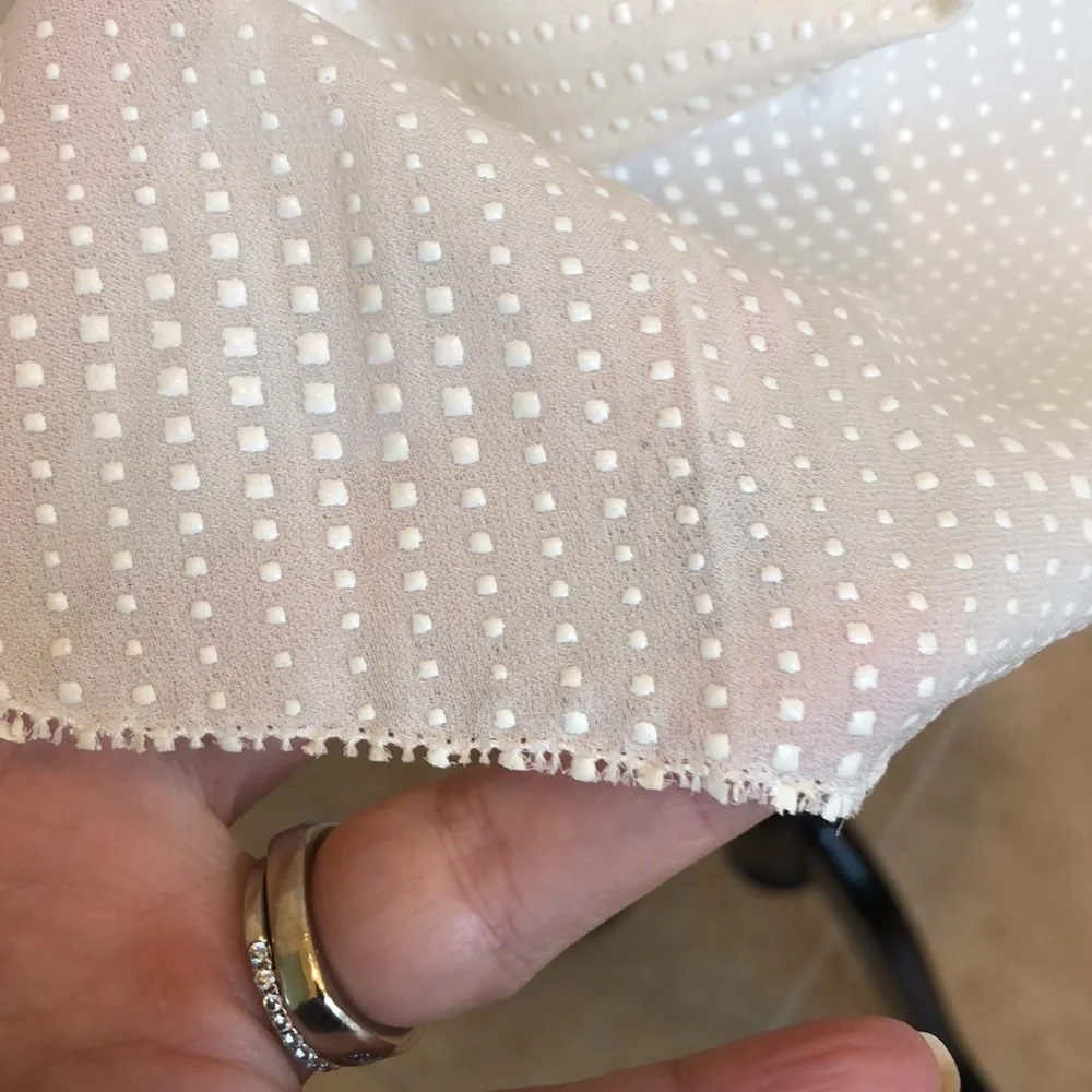 NWOT L’Agence cream silk top